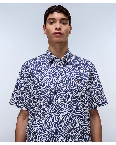 Ανδρικό Print Πουκάμισο Napapijri G-Ronge NP0A4IDLFEC1 SHORT SLEEVE SHIRTS Ανδρικό Print Πουκάμισο Napapijri G-Ronge NP0A4IDLFEC1 SHORT SLEEVE SHIRTS