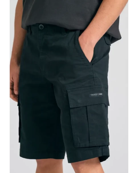 Ανδρική Βερμούδα Cargo Funky Buddha FBM011-002-03 Black