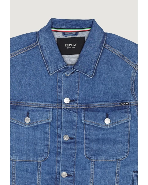 Ανδρικό Jean Μπουφάν Replay MV868 867 B12 JACKETS Ανδρικό Jean Μπουφάν Replay MV868 867 B12 JACKETS
