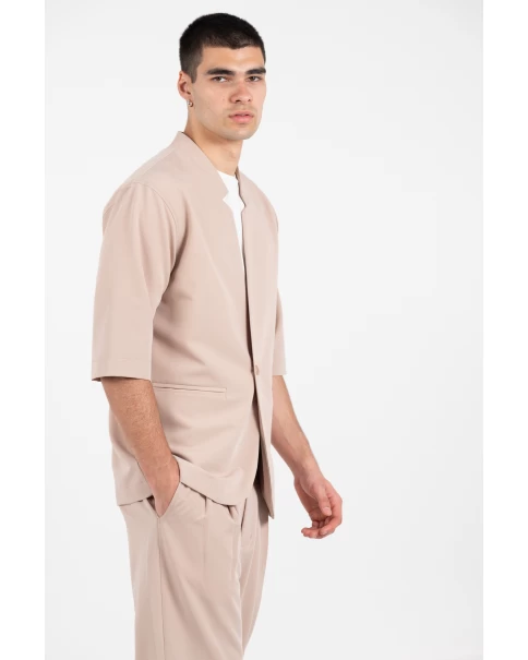 Ανδρικό Μάο Overshirt Vittorio 300-25-ALBERTO Beige OVERSHIRT Ανδρικό Μάο Overshirt Vittorio 300-25-ALBERTO Beige OVERSHIRT