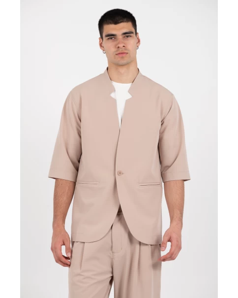 Ανδρικό Μάο Overshirt Vittorio 300-25-ALBERTO Beige Ανδρικό Μάο Overshirt Vittorio 300-25-ALBERTO Beige