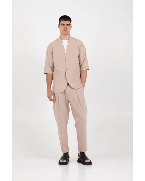 Ανδρικό Μάο Overshirt Vittorio 300-25-ALBERTO Beige OVERSHIRT Ανδρικό Μάο Overshirt Vittorio 300-25-ALBERTO Beige OVERSHIRT