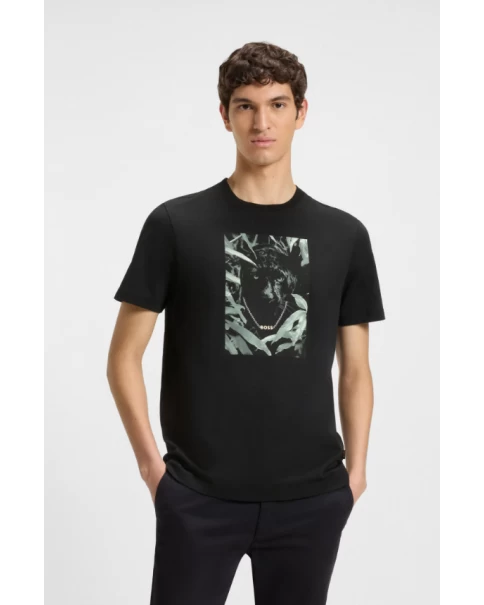 Ανδρικό T-shirt BOSS Te_Animali 50546362 001 T-SHIRTS