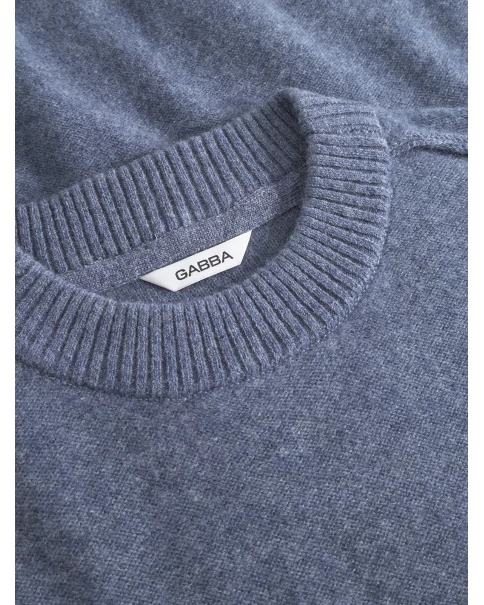Ανδρικό Πουλόβερ Gabba Tokota Aico 11739 Vintage Indigo KNITWEAR Ανδρικό Πουλόβερ Gabba Tokota Aico 11739 Vintage Indigo KNITWEAR