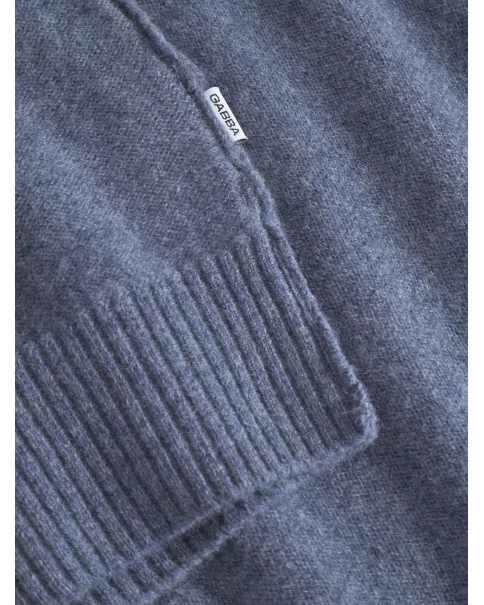 Ανδρικό Πουλόβερ Gabba Tokota Aico 11739 Vintage Indigo KNITWEAR Ανδρικό Πουλόβερ Gabba Tokota Aico 11739 Vintage Indigo KNITWEAR