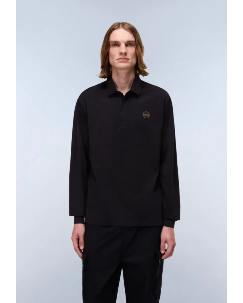 Ανδρική Μπλούζα Πόλο Napapijri BADGE NP0A892G941 Black ΜΠΛΟΥΖΕΣ POLO Ανδρική Μπλούζα Πόλο Napapijri BADGE NP0A892G941 Black ΜΠΛΟΥΖΕΣ POLO