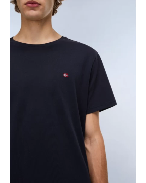 Ανδρική Μονόχρωμη Μπλούζα Napapijri SALIS NP0A4H8D1761 Blue Marine T-SHIRTS Ανδρική Μονόχρωμη Μπλούζα Napapijri SALIS NP0A4H8D1761 Blue Marine T-SHIRTS