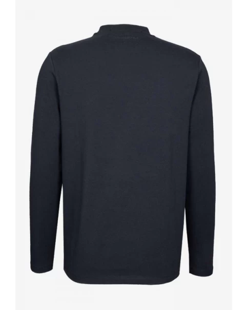 Ανδρική Μπλούζα Karl Lagerfeld 755052 554235 690 Blue Black ΜΠΛΟΥΖΕΣ ΜΑΚΡΥ ΜΑΝΙΚΙ