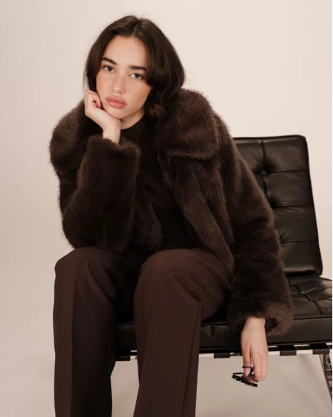 Γυναικείο Jacket Grace & Mila Shonna Chocolat ΠΑΛΤΟ & ΣΑΚΑΚΙΑ Γυναικείο Jacket Grace & Mila Shonna Chocolat ΠΑΛΤΟ & ΣΑΚΑΚΙΑ