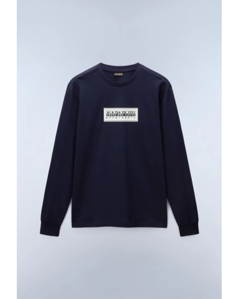 Ανδρική Μπλούζα Μακρυμάνικη Napapijri BOX LOGO NP0A4I3M1761 Ανδρική Μπλούζα Μακρυμάνικη Napapijri BOX LOGO NP0A4I3M1761