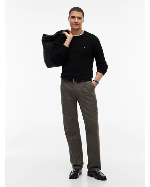 Ανδρικό Cotton Πλεκτό Tommy Hilfiger MW0MW33132 Black ΠΛΕΚΤΑ Ανδρικό Cotton Πλεκτό Tommy Hilfiger MW0MW33132 Black ΠΛΕΚΤΑ