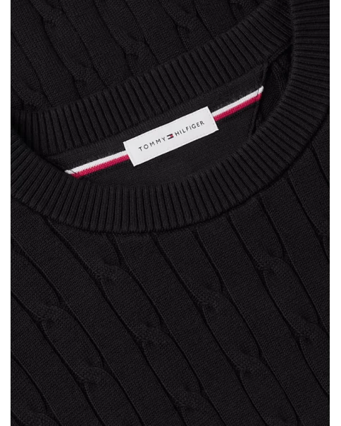 Ανδρικό Cotton Πλεκτό Tommy Hilfiger MW0MW33132 Black ΠΛΕΚΤΑ Ανδρικό Cotton Πλεκτό Tommy Hilfiger MW0MW33132 Black ΠΛΕΚΤΑ