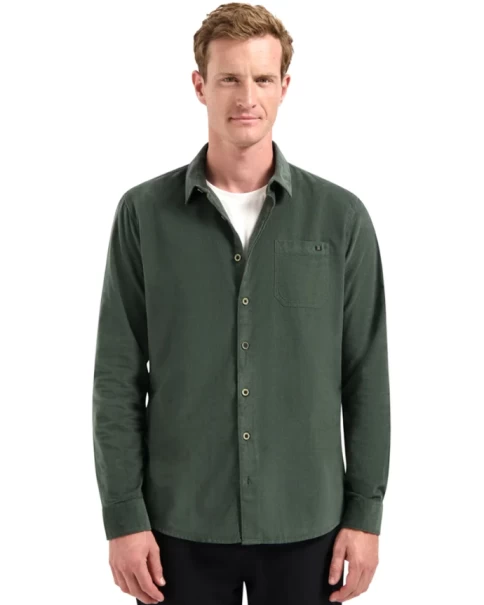 Ανδρικό Πουκάμισο No Excess 29430843 Dark Green ΠΟΥΚΑΜΙΣΑ ΜΑΚΡΥ ΜΑΝΙΚΙ