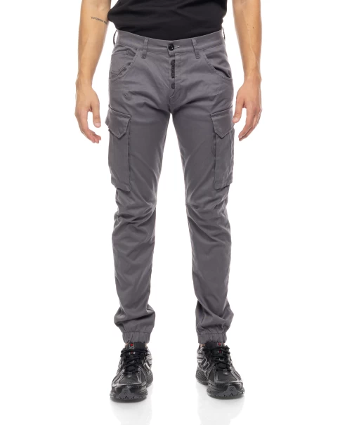 Ανδρικό Cargo Παντελόνι Cover Army T0186 Dark Grey