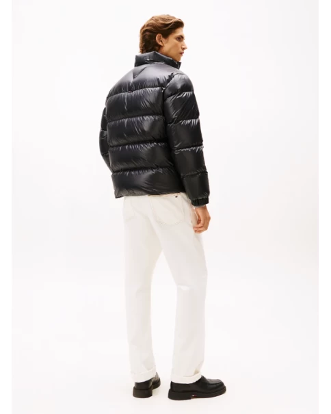 Ανδρικό Μαύρο Μπουφάν Tommy Hilfiger MW0MW40617 Shiny JACKETS Ανδρικό Μαύρο Μπουφάν Tommy Hilfiger MW0MW40617 Shiny JACKETS