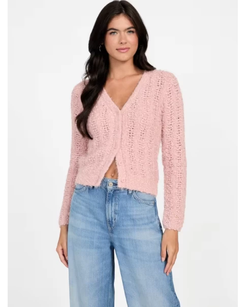 Γυναικεία Πλεκτή Ζακέτα Guess W5BR19Z3OX2 Γυναικεία Πλεκτή Ζακέτα Guess W5BR19Z3OX2