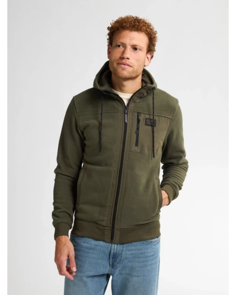 Ανδρική Ζακέτα Fleece Petrol M-3050-SWH338 ΖΑΚΕΤΕΣ