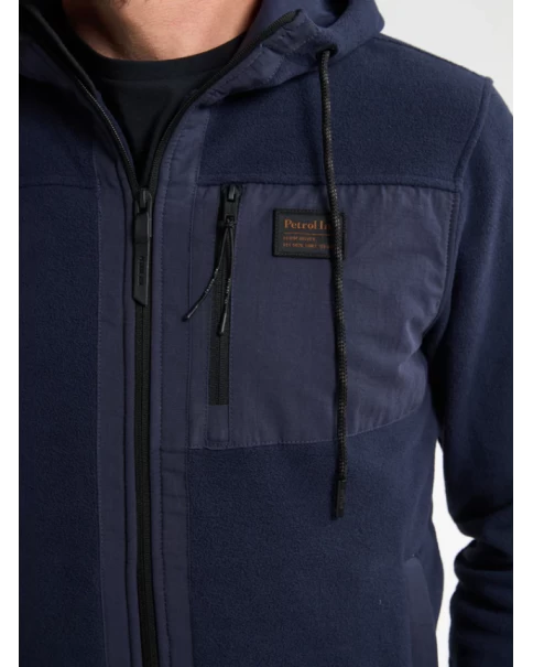 Ανδρική Ζακέτα Fleece Petrol M-3050-SWH338 ΖΑΚΕΤΕΣ