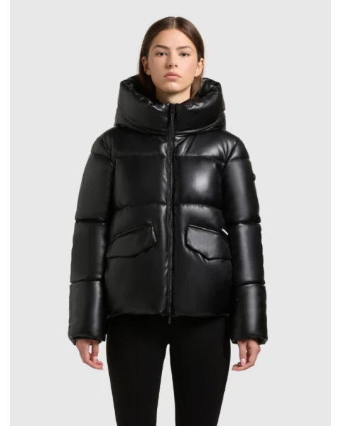 Γυναικείο Μαύρο Μπουφάν KHUJO Aurora 1131jk253 Γυναικείο Μαύρο Μπουφάν KHUJO Aurora 1131jk253