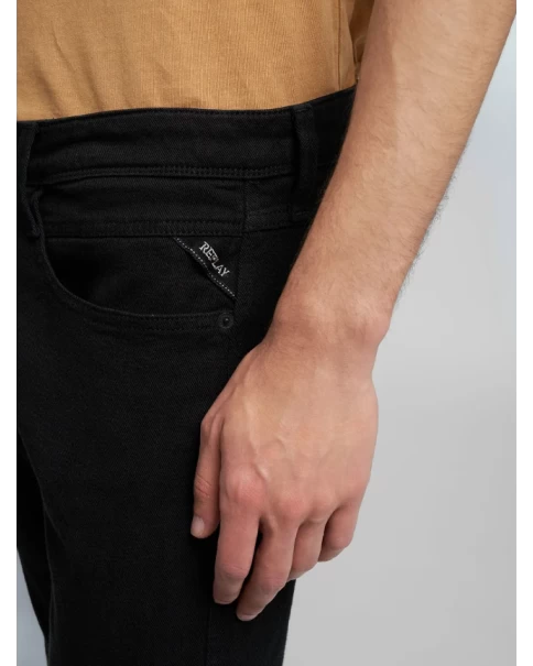 Ανδρικό Jean Παντελόνι Replay Anbass M914Y 80693C1 098 Black JEANS