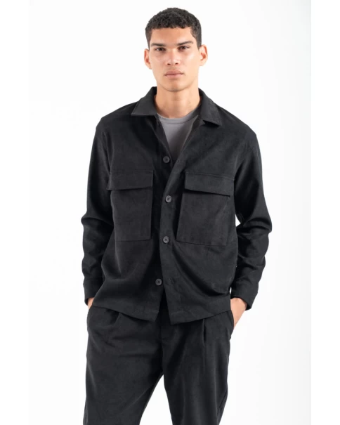 Ανδρικό Overshirt Vittorio 300-2526 AREZZIO Black Ανδρικό Overshirt Vittorio 300-2526 AREZZIO Black