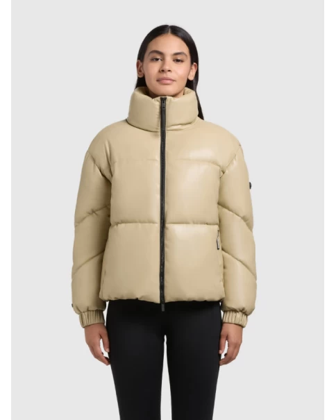 Γυναικείο Beige Μπουφάν KHUJO Khalia 1133jk253 Γυναικείο Beige Μπουφάν KHUJO Khalia 1133jk253