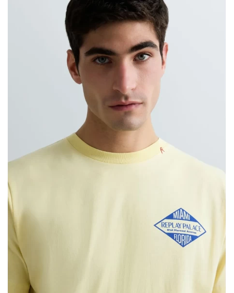 Ανδρικό T-shirt Replay M3344 2660 645 T-SHIRTS Ανδρικό T-shirt Replay M3344 2660 645 T-SHIRTS