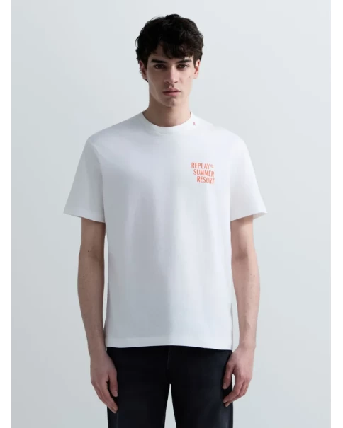 Ανδρικό T-shirt Replay M3378 23608P 011 T-SHIRTS