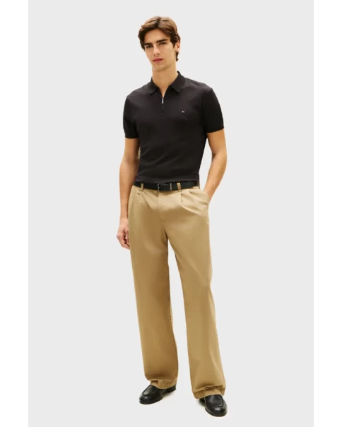 Ανδρική Μπλούζα Πόλο Interlock με φερμουάρ Tommy Hilfiger MW0MW42758 POLO T-SHIRTS Ανδρική Μπλούζα Πόλο Interlock με φερμουάρ Tommy Hilfiger MW0MW42758 POLO T-SHIRTS