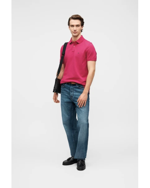 Ανδρική Μπλούζα Πόλο Tommy Hilfiger 1985 MW0MW17770 Magenta ΜΠΛΟΥΖΕΣ POLO Ανδρική Μπλούζα Πόλο Tommy Hilfiger 1985 MW0MW17770 Magenta ΜΠΛΟΥΖΕΣ POLO