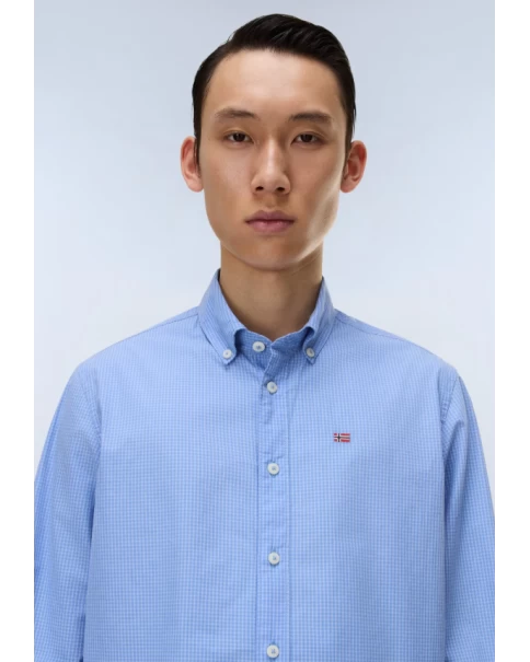 Ανδρικό Πουκάμισο Napapijri G-Terra NP0A4IDGCHP LONG SLEEVE SHIRTS Ανδρικό Πουκάμισο Napapijri G-Terra NP0A4IDGCHP LONG SLEEVE SHIRTS