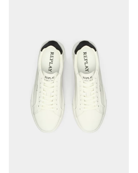 Ανδρικά Λευκά Παπούτσια Replay Evan Class GMZ7D0001L CASUAL-SNEAKERS