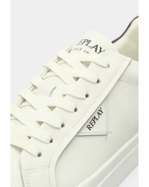 Ανδρικά Λευκά Παπούτσια Replay Evan Class GMZ7D0001L CASUAL-SNEAKERS