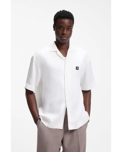 Ανδρικό Πουκάμισο Oversized Hugo Espino 50560593 102 SHORT SLEEVE SHIRTS Ανδρικό Πουκάμισο Oversized Hugo Espino 50560593 102 SHORT SLEEVE SHIRTS