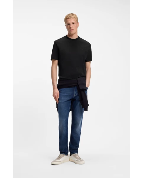 Ανδρικό Μονόχρωμο T-shirt BOSS Te_Interlock 50554790 T-SHIRTS Ανδρικό Μονόχρωμο T-shirt BOSS Te_Interlock 50554790 T-SHIRTS