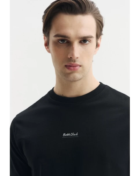 Ανδρικό T-shirt BOSS Te_BossClub 50556033 001 T-SHIRTS Ανδρικό T-shirt BOSS Te_BossClub 50556033 001 T-SHIRTS
