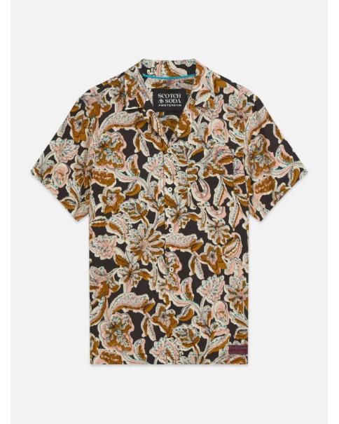 Ανδρικό Πουκάμισο Print SCOTCH & SODA 183059 210 SHORT SLEEVE SHIRTS Ανδρικό Πουκάμισο Print SCOTCH & SODA 183059 210 SHORT SLEEVE SHIRTS