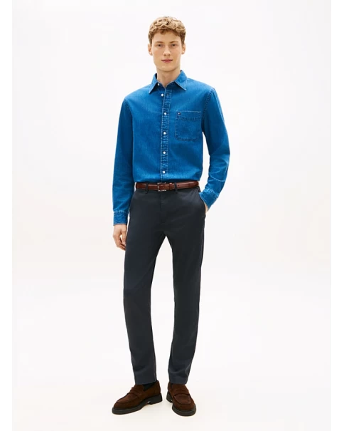 Ανδρικό Chino Παντελόνι Tommy Hilfiger Bleecker Printed MW0MW41924 Desert Sky TROUSERS Ανδρικό Chino Παντελόνι Tommy Hilfiger Bleecker Printed MW0MW41924 Desert Sky TROUSERS