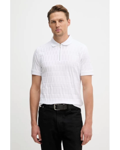 Ανδρική Λευκή Πόλο Μπλούζα με φερμουάρ Karl Lagerfeld 745008 562203 ΜΠΛΟΥΖΕΣ POLO Ανδρική Λευκή Πόλο Μπλούζα με φερμουάρ Karl Lagerfeld 745008 562203 ΜΠΛΟΥΖΕΣ POLO