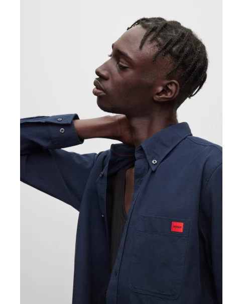Ανδρικό Πουκάμισο HUGO Evito 50479302 407 Oxford Dark Blue ΠΟΥΚΑΜΙΣΑ ΜΑΚΡΥ ΜΑΝΙΚΙ Ανδρικό Πουκάμισο HUGO Evito 50479302 407 Oxford Dark Blue ΠΟΥΚΑΜΙΣΑ ΜΑΚΡΥ ΜΑΝΙΚΙ
