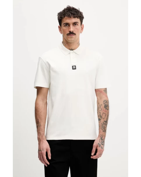 Ανδρική Μπλούζα Interlock-cotton με γιακά HUGO Deabono_D 50517638 POLO T-SHIRTS Ανδρική Μπλούζα Interlock-cotton με γιακά HUGO Deabono_D 50517638 POLO T-SHIRTS
