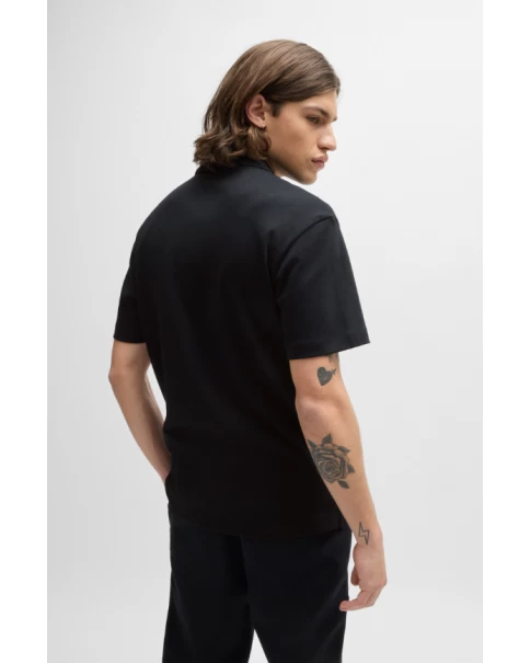 Ανδρική Μπλούζα Interlock-cotton με γιακά HUGO Deabono_D 50517638 POLO T-SHIRTS Ανδρική Μπλούζα Interlock-cotton με γιακά HUGO Deabono_D 50517638 POLO T-SHIRTS