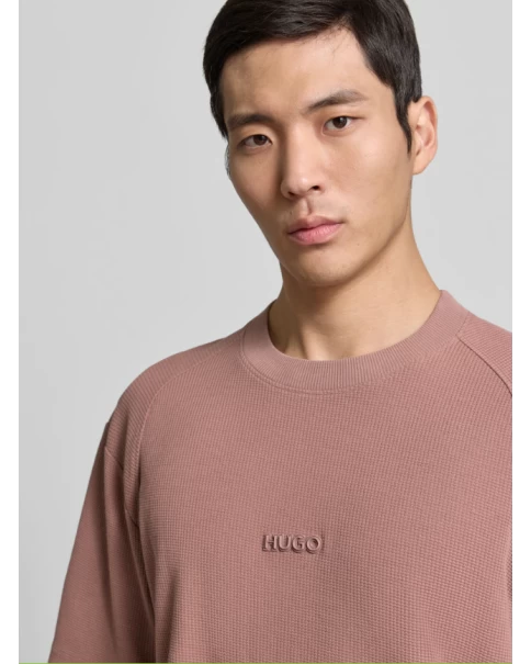 Ανδρικό T-shirt HUGO Daffl 50553063 Waffle T-SHIRTS Ανδρικό T-shirt HUGO Daffl 50553063 Waffle T-SHIRTS