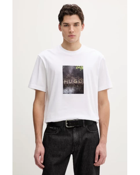 Ανδρικό T-shirt HUGO Doreston 50554319 100 T-SHIRTS