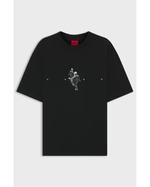 Ανδρικό T-shirt HUGO Dollo 50553337 001 T-SHIRTS Ανδρικό T-shirt HUGO Dollo 50553337 001 T-SHIRTS