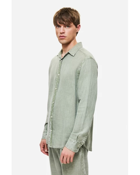 Ανδρικό Πουκάμισο Dirty Laundry Linen Shirt DLMS000134 LONG SLEEVE SHIRTS Ανδρικό Πουκάμισο Dirty Laundry Linen Shirt DLMS000134 LONG SLEEVE SHIRTS