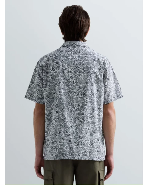 Ανδρικό Πουκάμισο Replay M4157 FLOWER-PRINT POPLIN Ανδρικό Πουκάμισο Replay M4157 FLOWER-PRINT POPLIN