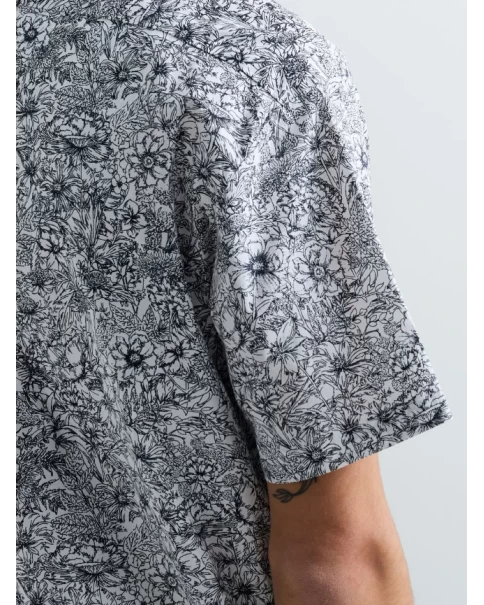 Ανδρικό Πουκάμισο Replay M4157 FLOWER-PRINT POPLIN Ανδρικό Πουκάμισο Replay M4157 FLOWER-PRINT POPLIN