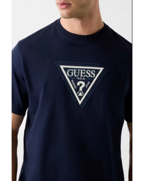 Ανδρικό T-shirt Guess Terry Logo M6RI23K8FQ4 T-SHIRTS Ανδρικό T-shirt Guess Terry Logo M6RI23K8FQ4 T-SHIRTS