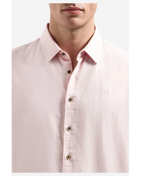 Ανδρικό Linen Πουκάμισο No Excess 31470213sn Soft Pink/Dusty Green Ανδρικό Linen Πουκάμισο No Excess 31470213sn Soft Pink/Dusty Green